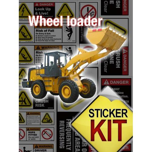 Wheel Loader Safety Sticker Sheet