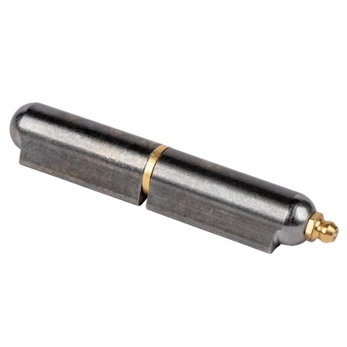 Weld On Hinge - 16 x 100mm - Grease Nipple - Steel - Brass Pin - WOHMS-100GN