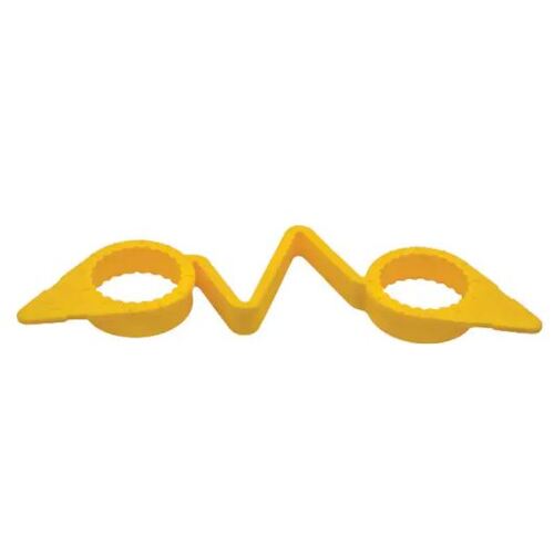 Wheel Nut Indicator 33mm Linked Yellow (Bag 50)