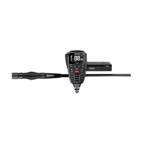 Uniden XTRAK80 UHF CB Radio AT870B 6.5dBi Black Antenna Kit