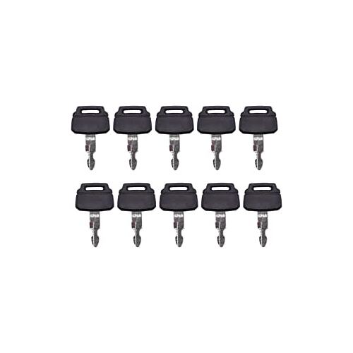 10 pcs Ignition Key K250 Replacement for Kobelco Case Kawasaki Yutani New Holland YN50S01010P1 2420Z1030D2